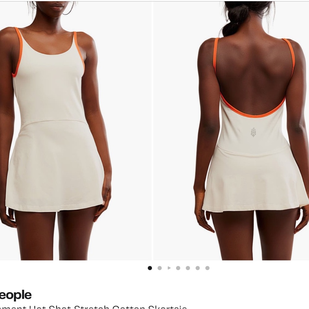 Free People FP Movement white Skortie NWT’s sz L